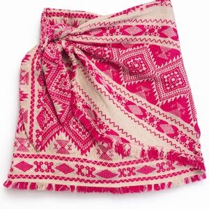 Judith March Pink and Cream Mini Skirt